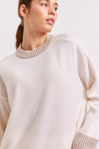 Alessandra Sweater Julia Cashmere Sweater in White
