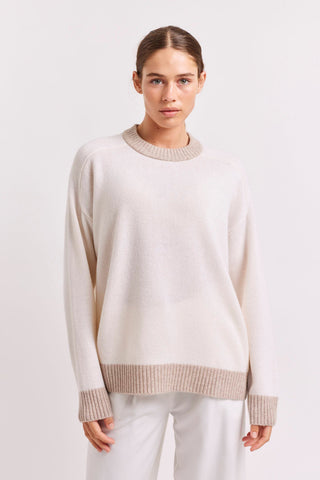 Alessandra Sweater Julia Cashmere Sweater in White