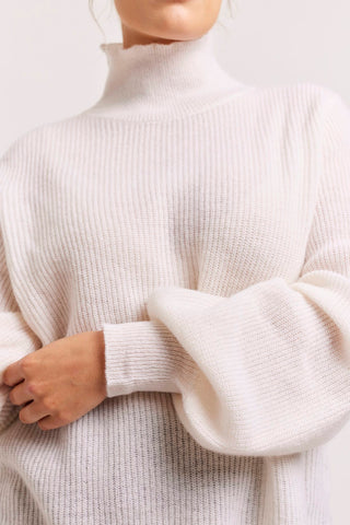 Alessandra Sweater Pepper Cashmere Sweater in White
